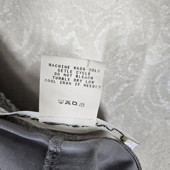 VTG Max Studio Gauzy Tiered Maxi Skirt M Green Pull On Elastic Waist Boho Fairy - Picture 7 of 10